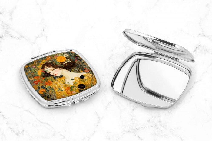 gustav klimt stílusú szögletes sminktükör 2