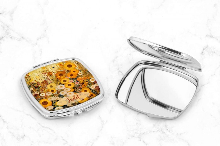 gustav klimt stílusú szögletes sminktükör névvel 2