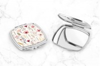 sminktükör préselt virágok mintával 5