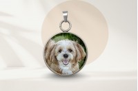 fényképes medál – személyre szabott üveglencsés cabochon ékszer 5