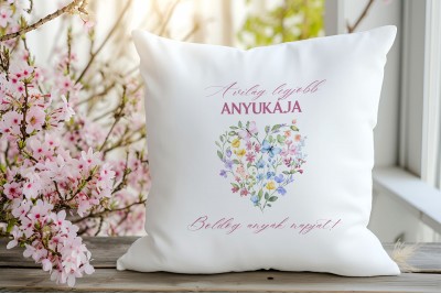 Személyre szabható anyák napi párna – 40 x 40 cm