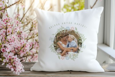 Személyre szabható anyák napi párna – 40 x 40 cm