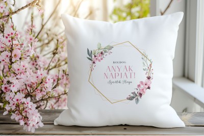 Személyre szabható anyák napi párna – 40 x 40 cm