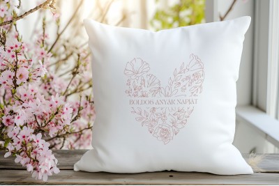 Személyre szabható anyák napi párna – 40 x 40 cm
