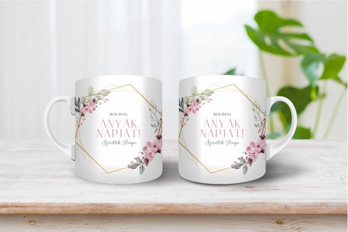 boldog anyák napját, szeretlek anyu bögre - személyre szabható 2