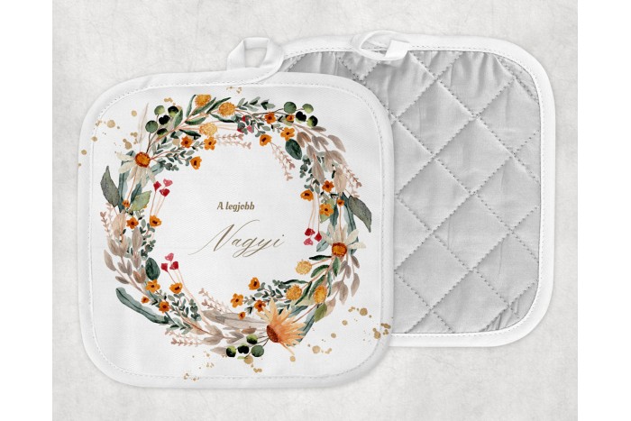 "legjobb nagyi" személyre szabható edényfogó – 15 x 15 cm 2