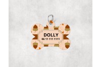 őszi mintás biléta kutyáknak - csont 7