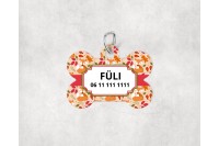 őszi mintás biléta kutyáknak - csont 6