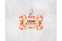 őszi mintás biléta kutyáknak - csont 8