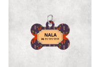 őszi mintás biléta kutyáknak - csont 9