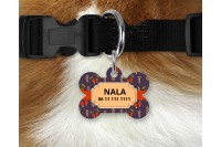 őszi mintás biléta kutyáknak - csont 3