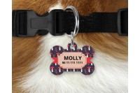 őszi mintás biléta kutyáknak - csont 3