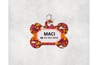 őszi mintás biléta kutyáknak - csont 11