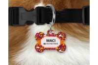 őszi mintás biléta kutyáknak - csont 3