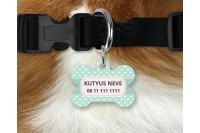 pasztell pöttyös biléta kutyáknak - csont 3