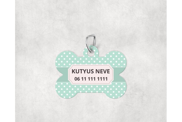 pasztell pöttyös biléta kutyáknak - csont 2