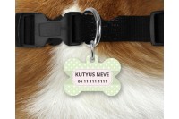 pasztell pöttyös biléta kutyáknak - csont 3