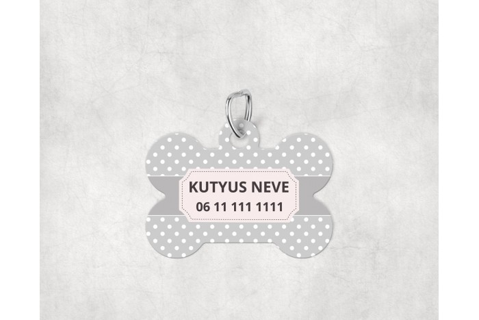 pasztell pöttyös biléta kutyáknak - csont 2