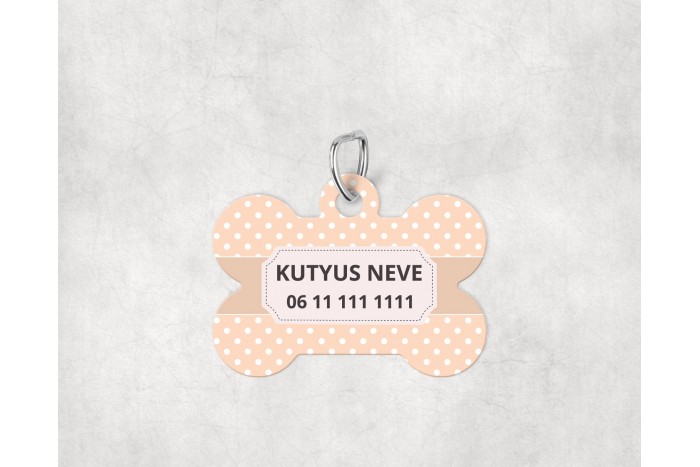 pasztell pöttyös biléta kutyáknak - csont 2