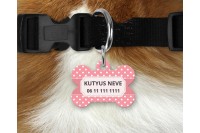 pasztell pöttyös biléta kutyáknak - csont 3