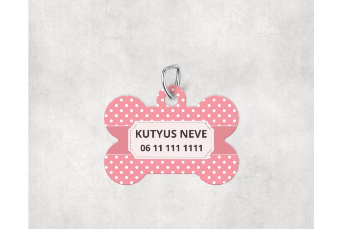 pasztell pöttyös biléta kutyáknak - csont 2