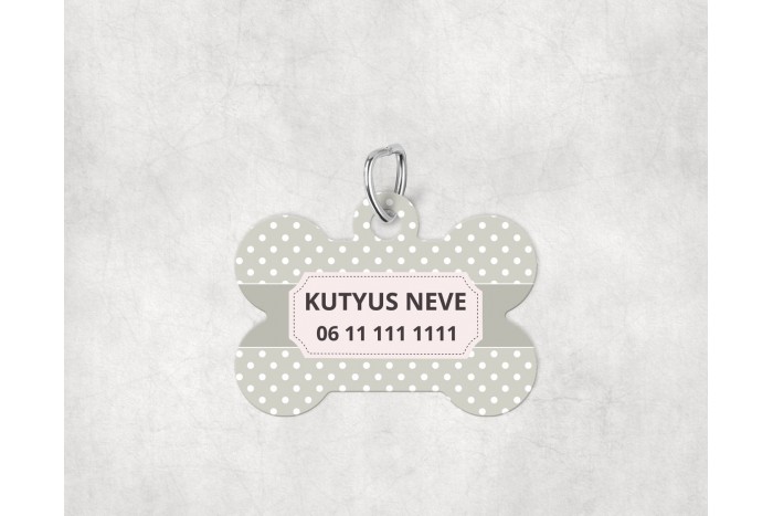 pasztell pöttyös biléta kutyáknak - csont 2
