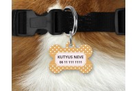 pasztell pöttyös biléta kutyáknak - csont 3