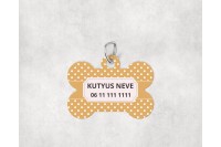 pasztell pöttyös biléta kutyáknak - csont 14