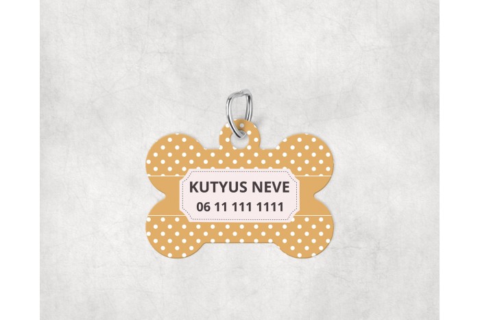 pasztell pöttyös biléta kutyáknak - csont 2