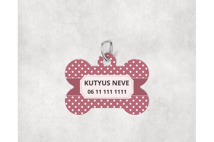 pasztell pöttyös biléta kutyáknak - csont 2