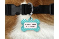 pasztell pöttyös biléta kutyáknak - csont 3