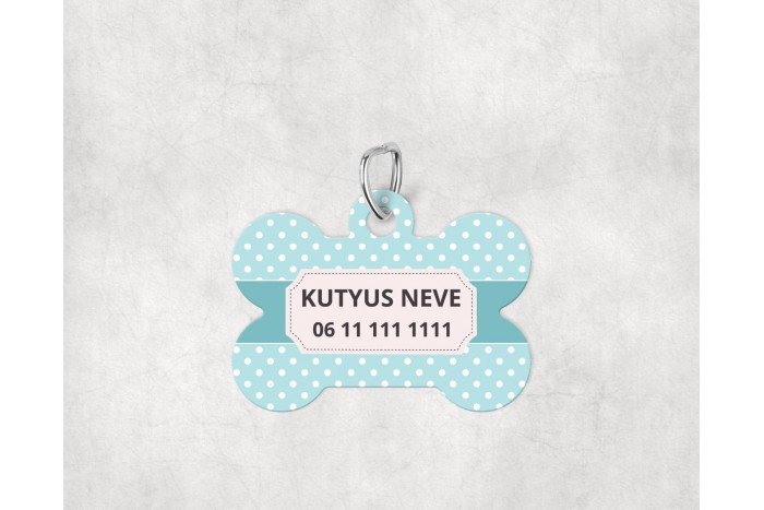 pasztell pöttyös biléta kutyáknak - csont 2