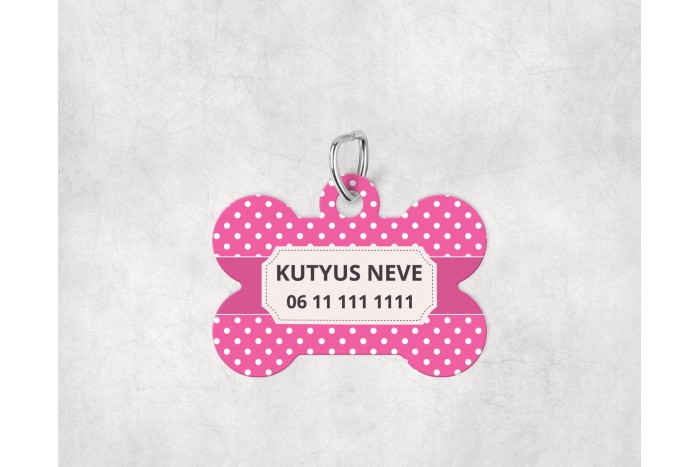 pasztell pöttyös biléta kutyáknak - csont 2