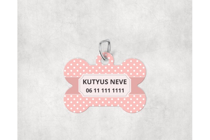 pasztell pöttyös biléta kutyáknak - csont 2