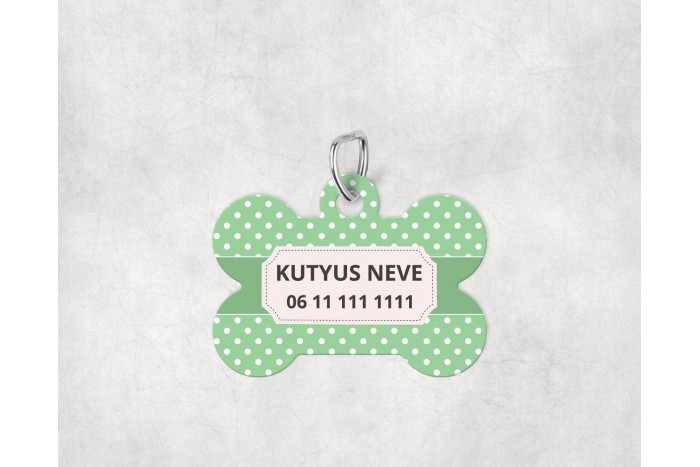 pasztell pöttyös biléta kutyáknak - csont 2