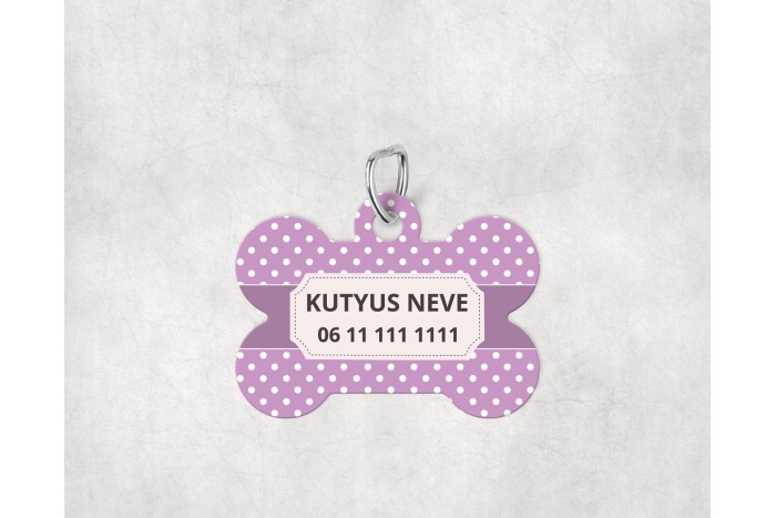 pasztell pöttyös biléta kutyáknak - csont 2