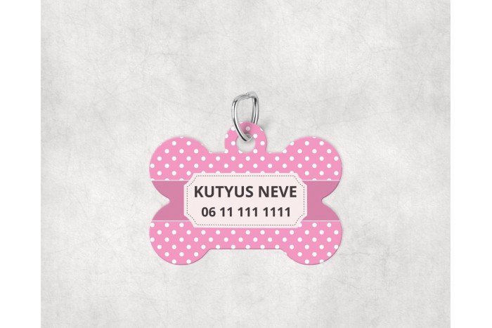 pasztell pöttyös biléta kutyáknak - csont 2