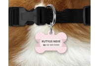 pasztell pöttyös biléta kutyáknak - csont 3