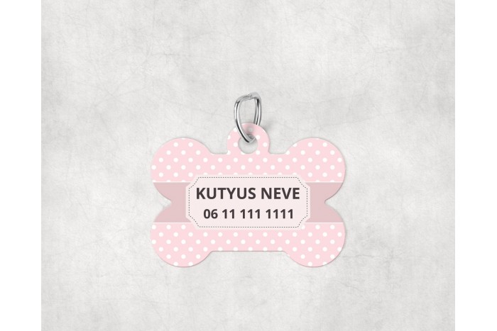 pasztell pöttyös biléta kutyáknak - csont 2