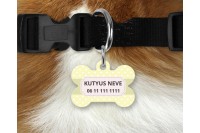 pasztell pöttyös biléta kutyáknak - csont 3