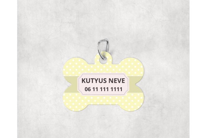pasztell pöttyös biléta kutyáknak - csont 2