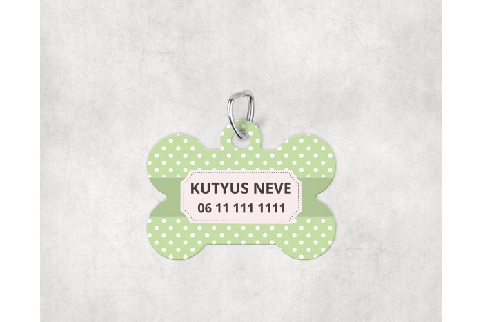pasztell pöttyös biléta kutyáknak - csont 2