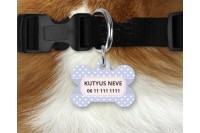 pasztell pöttyös biléta kutyáknak - csont 3