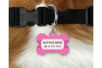 pasztell pöttyös biléta kutyáknak - csont 3