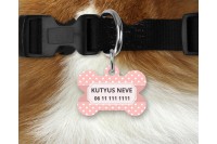 pasztell pöttyös biléta kutyáknak - csont 3