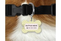 pasztell pöttyös biléta kutyáknak - csont 3