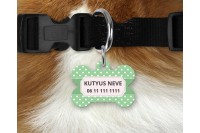 pasztell pöttyös biléta kutyáknak - csont 3