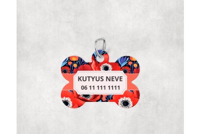 Pipacsos biléta kutyáknak - csont