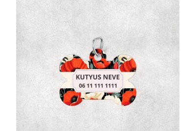 Pipacsos biléta kutyáknak - csont