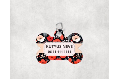 Pipacsos biléta kutyáknak - csont